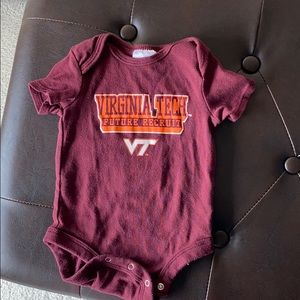 Virginia Tech 3-6 mo onesie